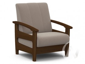 Кресло для отдыха Омега (орех лак/CATANIA COCOA) в Снежногорске - snezhnogorsk.katalogmebeli.com | фото