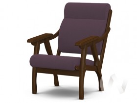 Кресло Вега-10 (орех лак/ULTRA PLUM) в Снежногорске - snezhnogorsk.katalogmebeli.com | фото