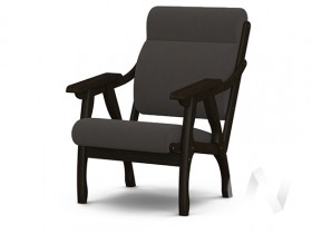 Кресло Вега-10 (венге лак/ULTRA GRAFIT) в Снежногорске - snezhnogorsk.katalogmebeli.com | фото
